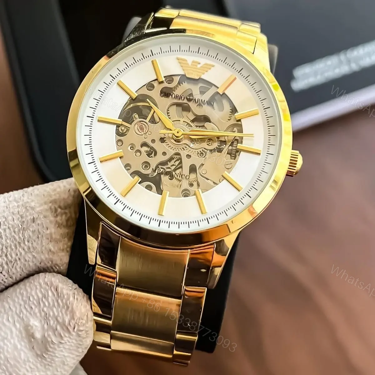 View 2 of Emporio Armani gold case