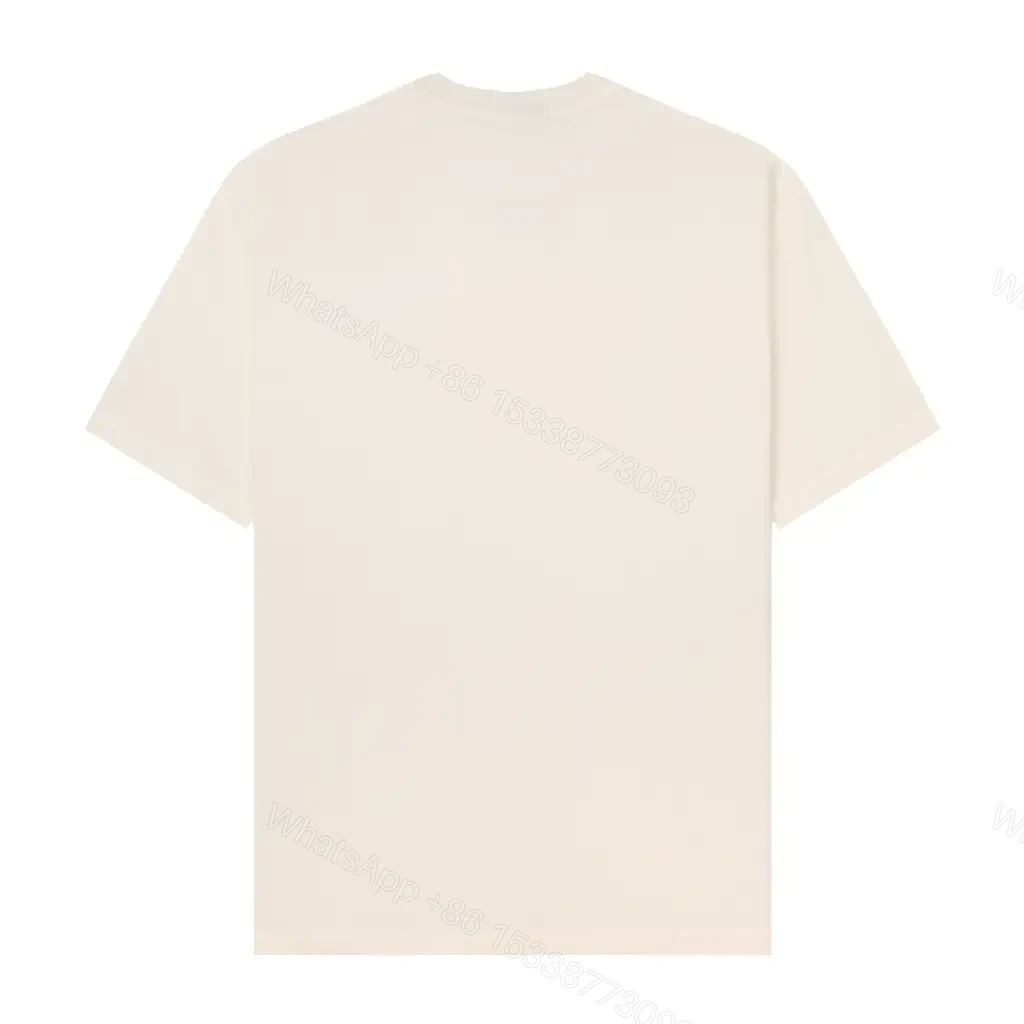 View 7 of Beige Cotton T-Shirt with Stone Island Logo