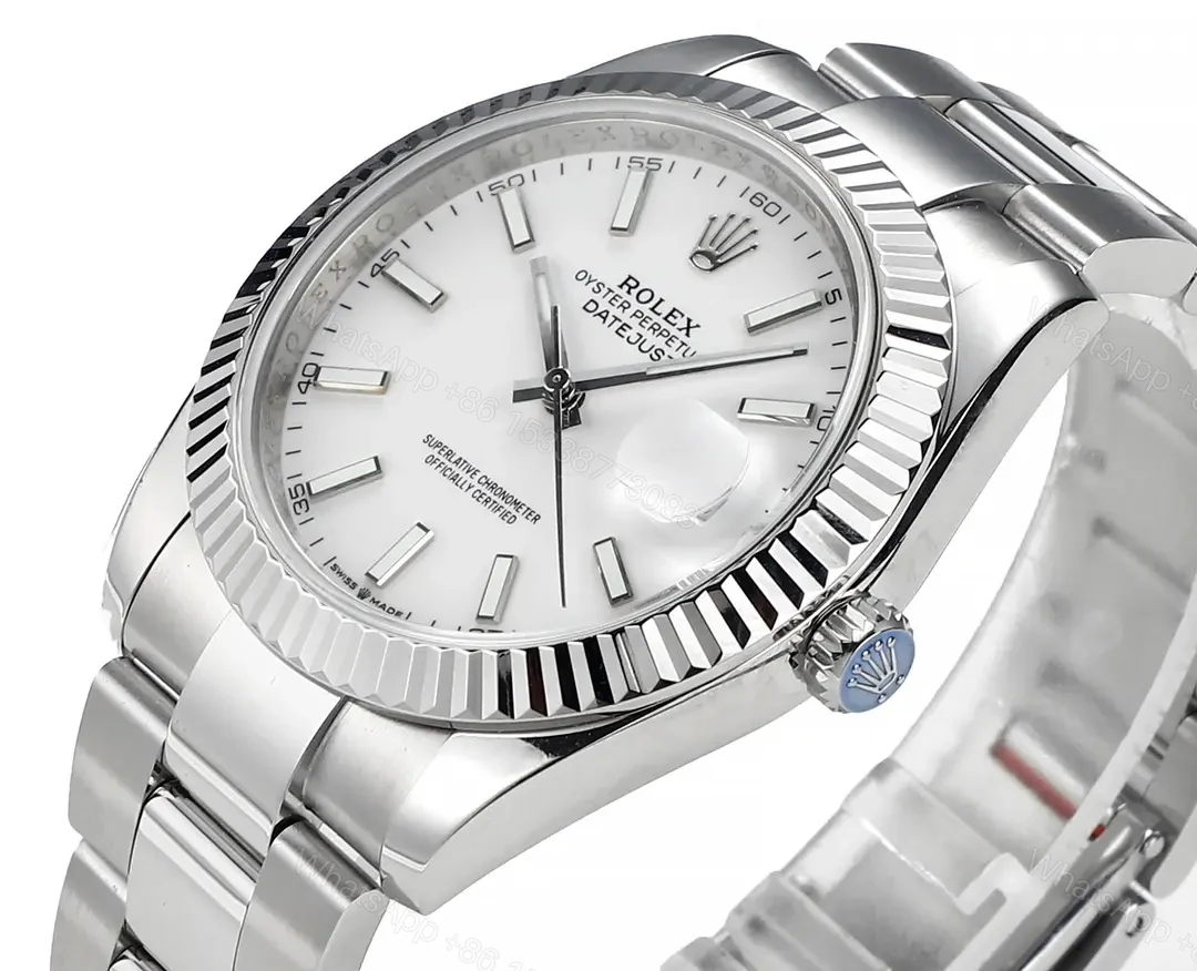 View 5 of ROF Factory Clean Factory JVS Rolex Datejust Silver Fluted Bezel