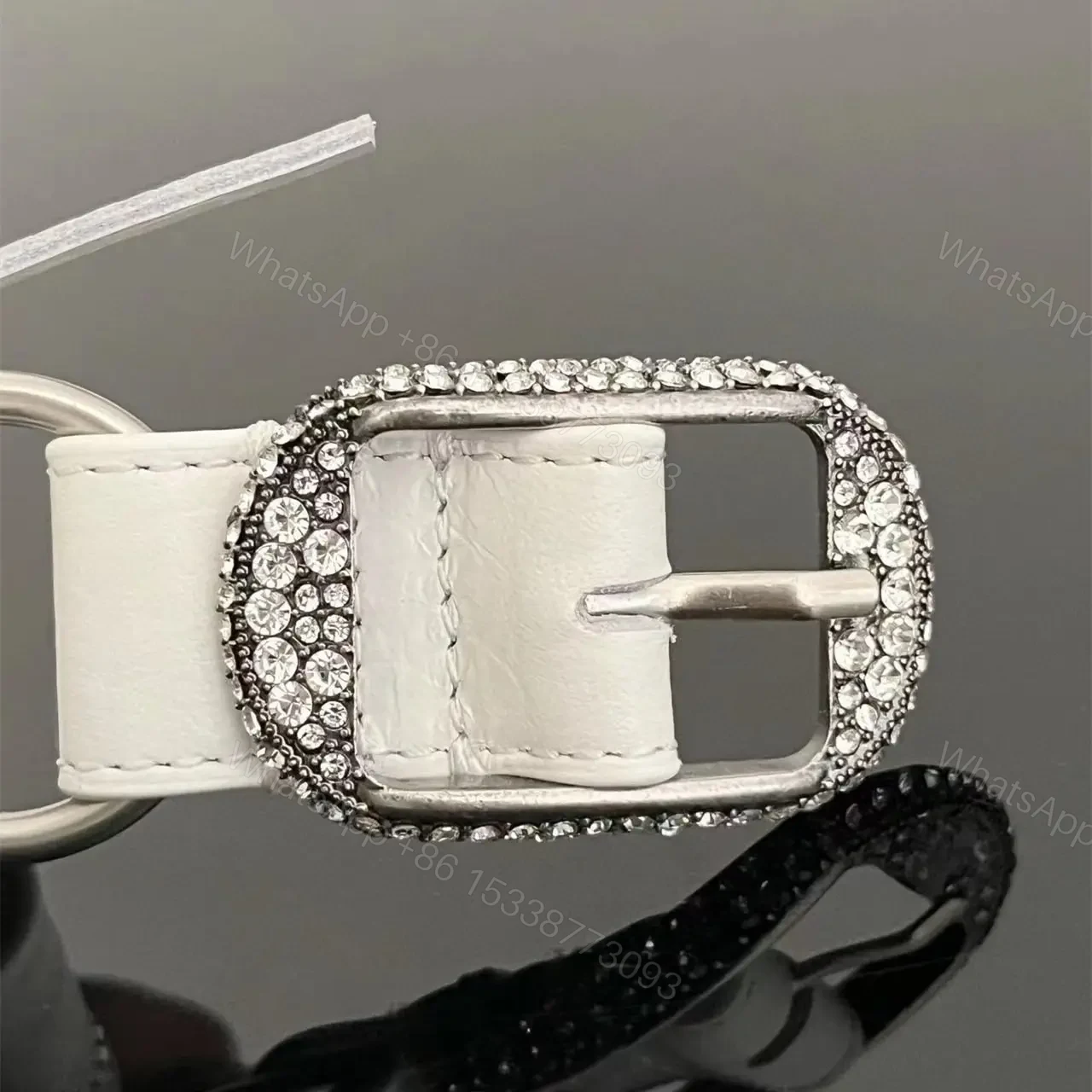 View 17 of 高仿Balenciaga*NeoCagole系列機車包白色