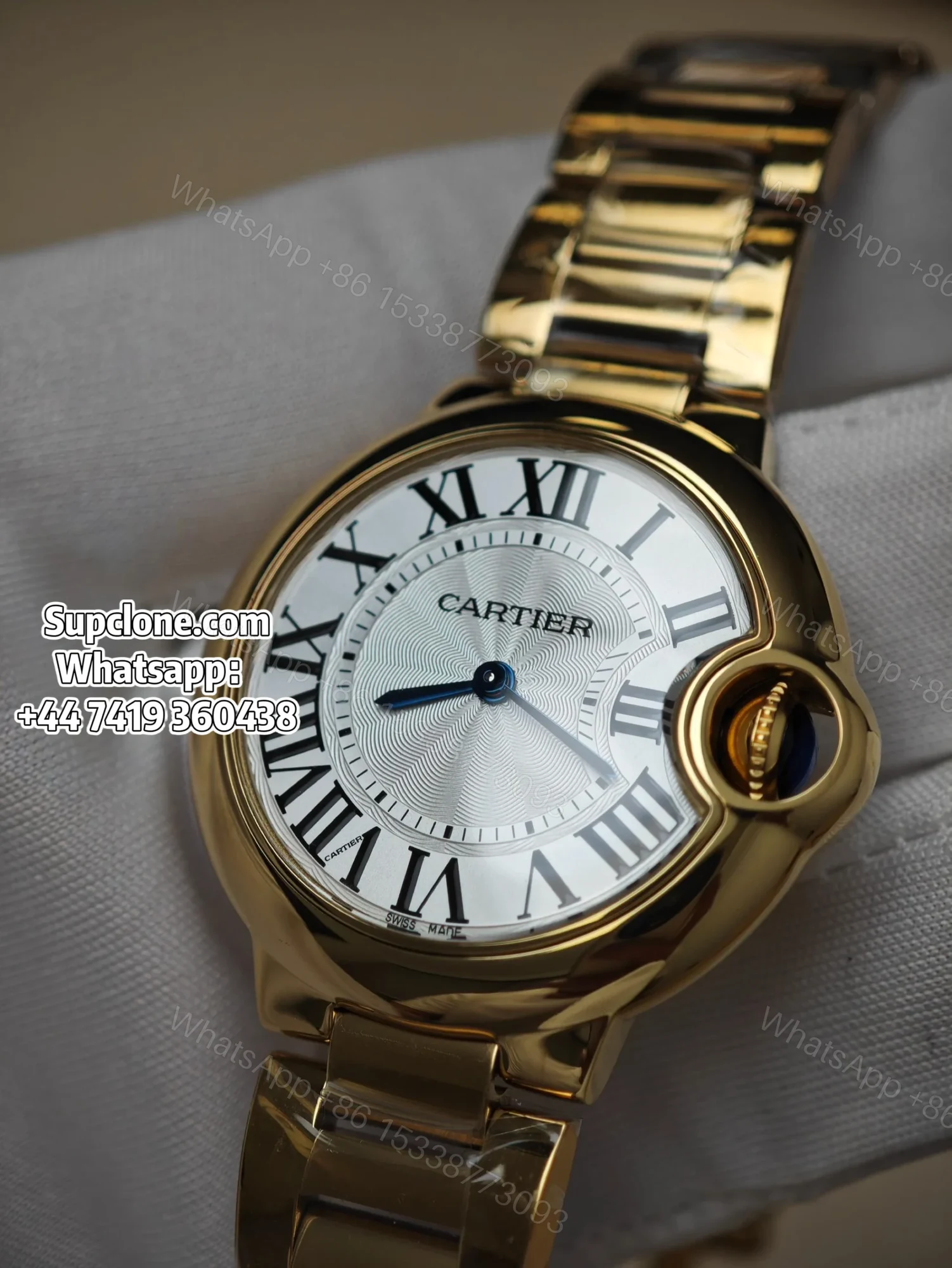 View 6 of Cartier Super Clone Watches 1:1 Ballon Bleu W69001Z2 Gold 28mm Quartz