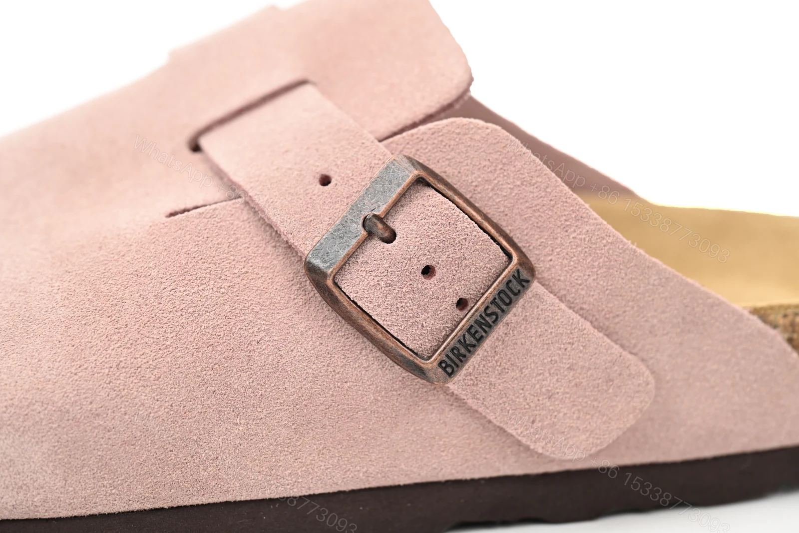 View 6 of Birkenstock Boston Suede Leather Light Rose 1026171