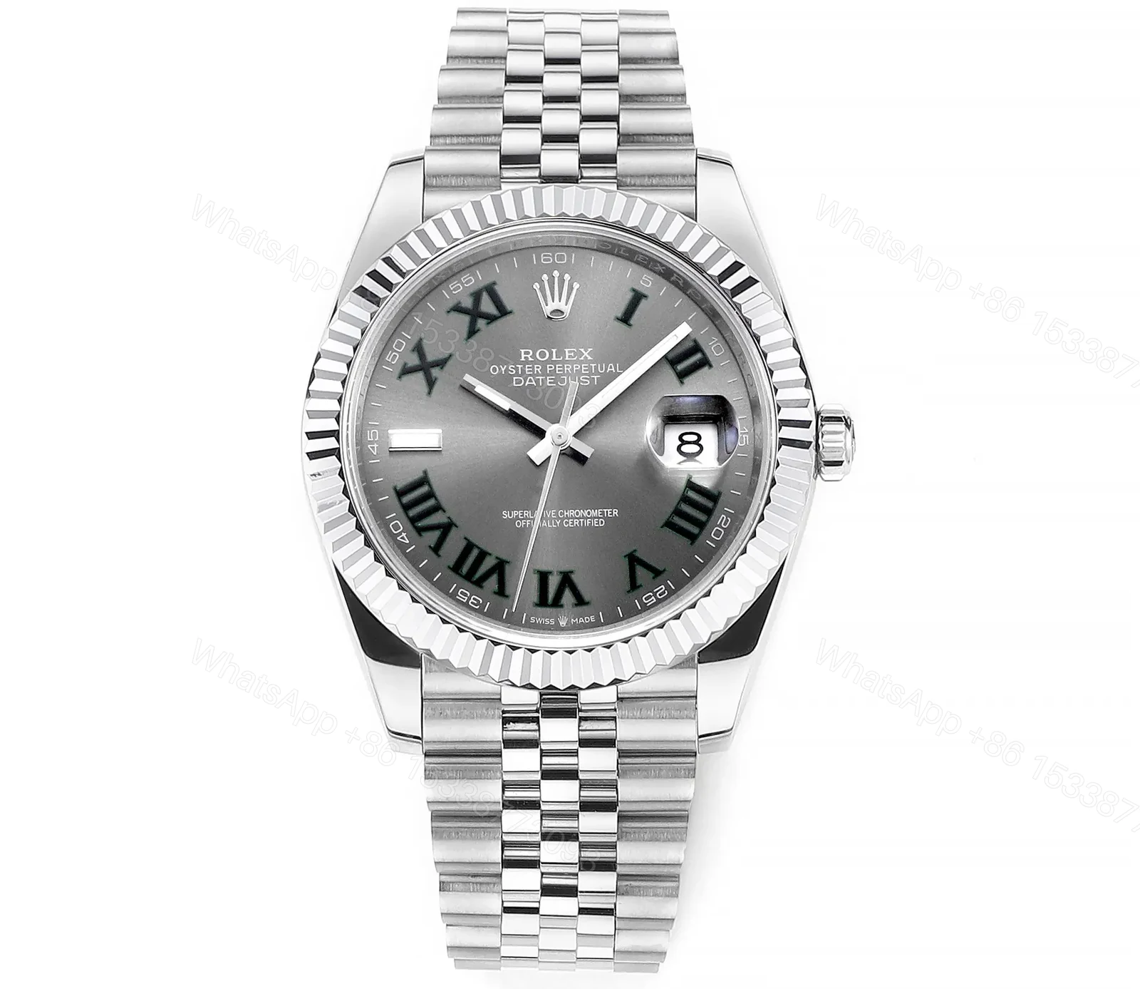 BP Factory Clean Factory DDF Classic Silver Rolex Style Watch — view 1