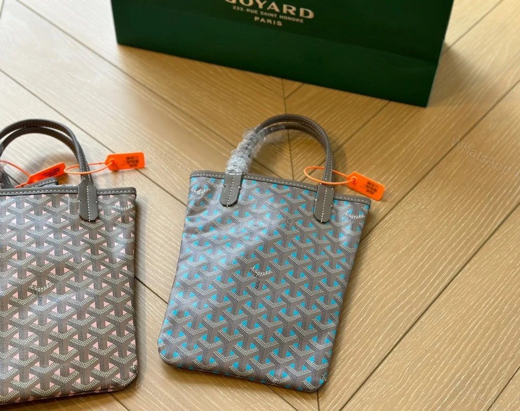 View 5 of GOYARD POITIERS CLAIRE VOIE BAG GREGE BLUE 24CM