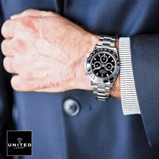 View 9 of Rolex Daytona Black Ceramic Replica