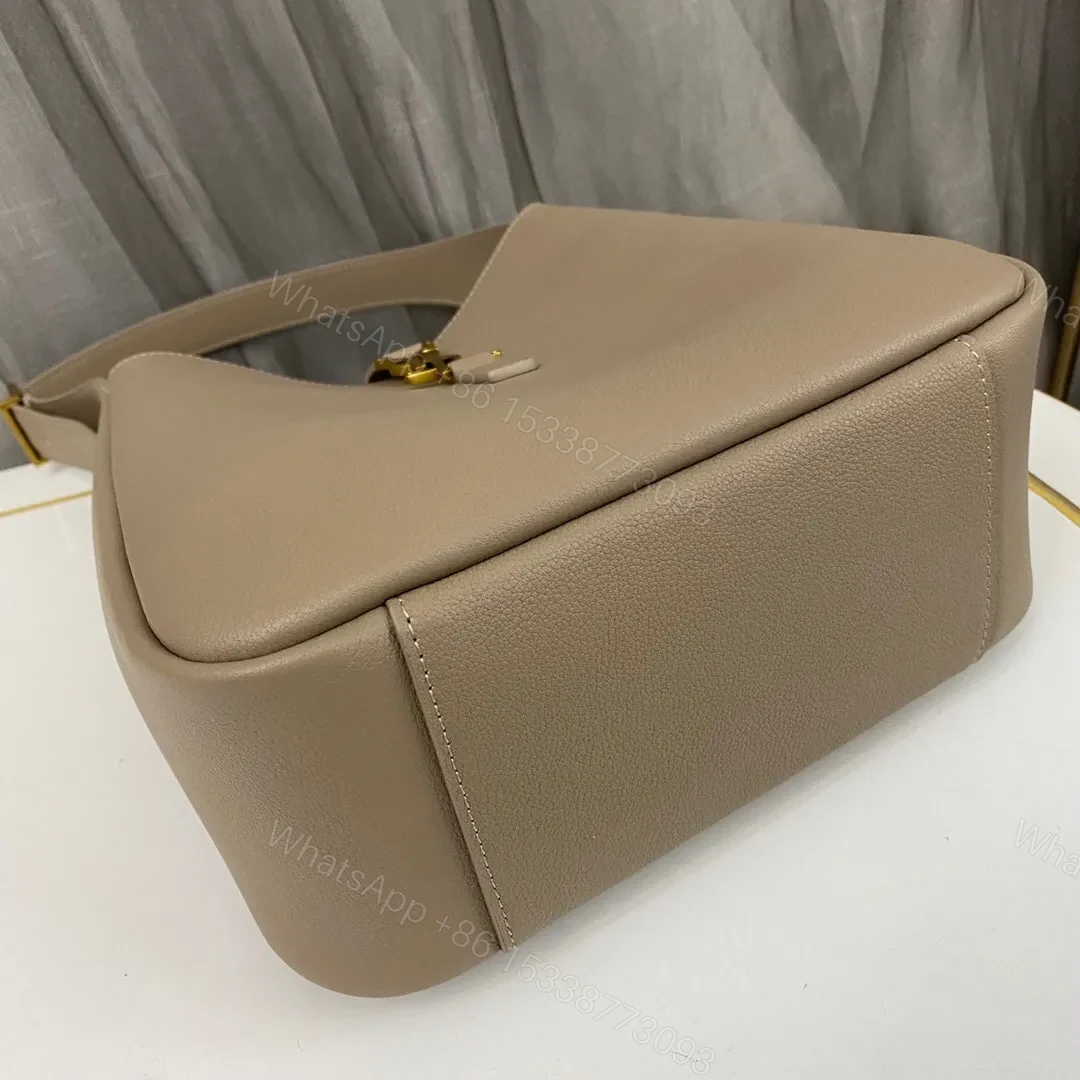 View 3 of Saint Laurent Le 5 à 7 Supple Hobo Bag Beige Colour