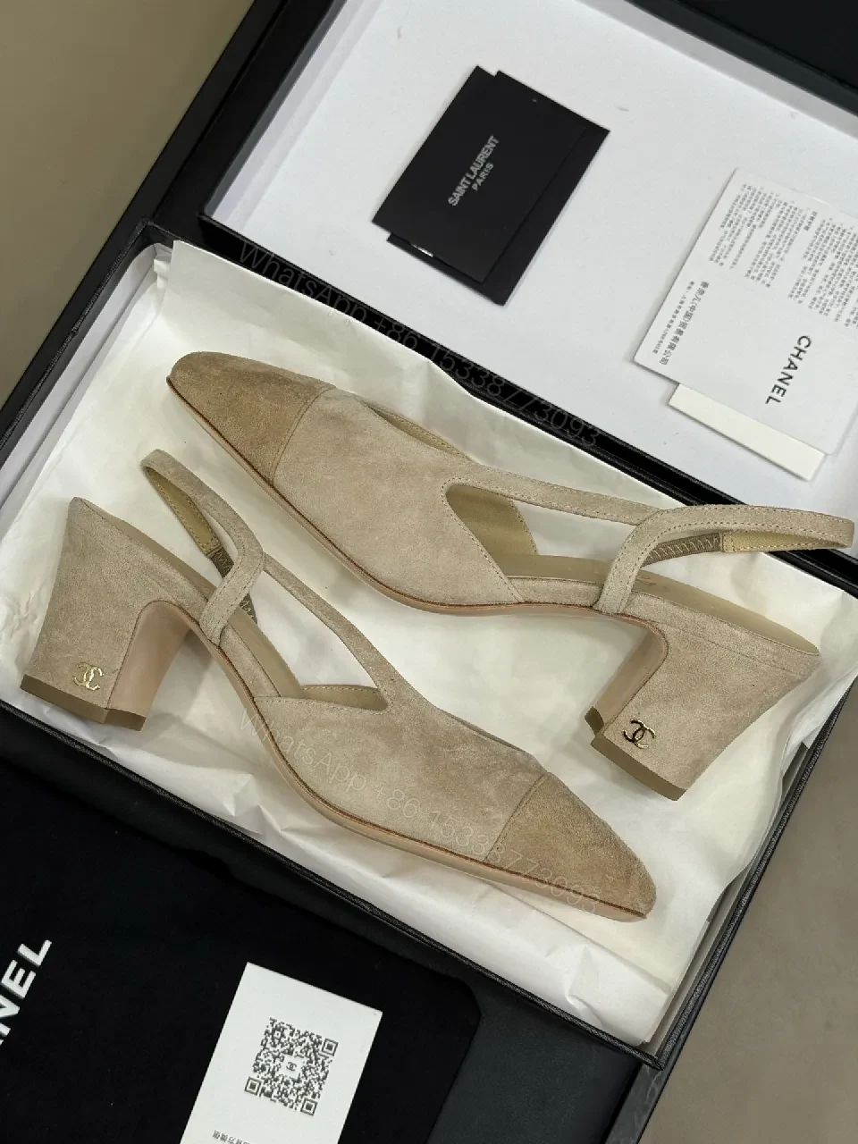 View 7 of Neutral Suede Slingback Flats: Elegant All-Day Comfort