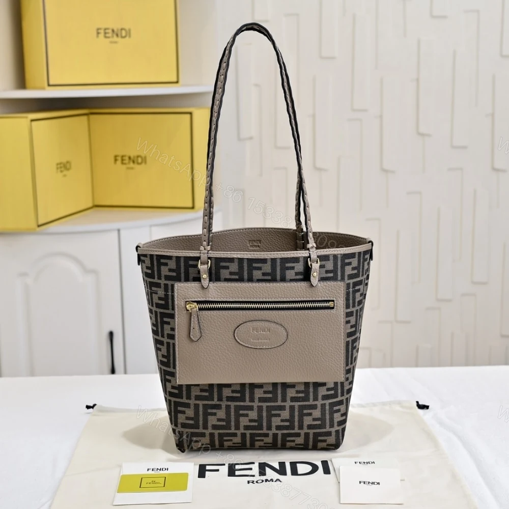View 3 of FENDI MEDIUM ROLL GRAY 36CM 8BH428AS84F1Q6E