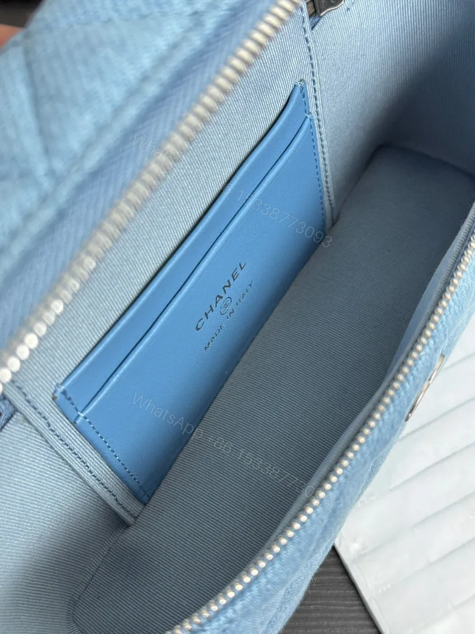 View 9 of Blue Quilted Leather Crossbody: Structured Everyday Luxury
