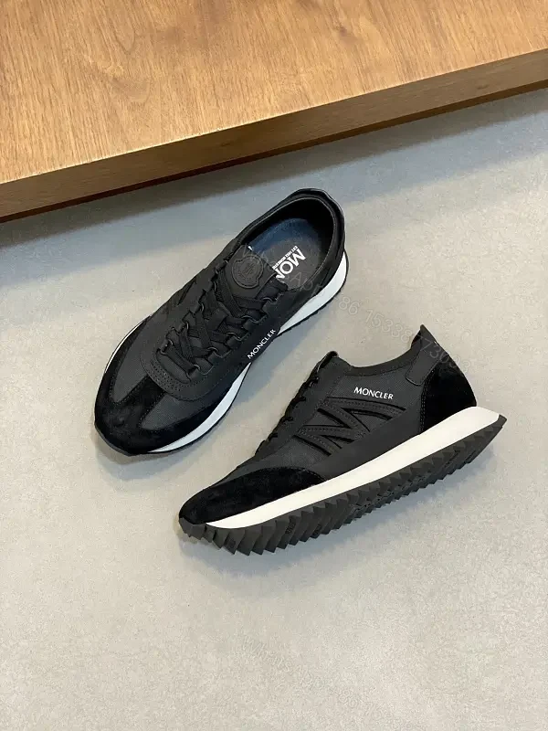 Sporty Black Luxury Sneaker: All-Day Comfort, Moncler-Inspired — view 1