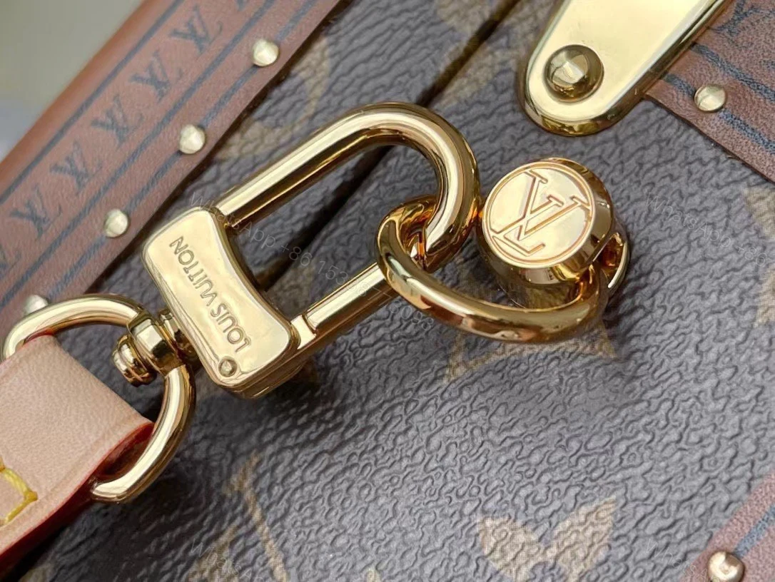 View 5 of Louis Vuitton LV Valisette Tresor Monogram Handbags 22.5×14.5×11.5cm