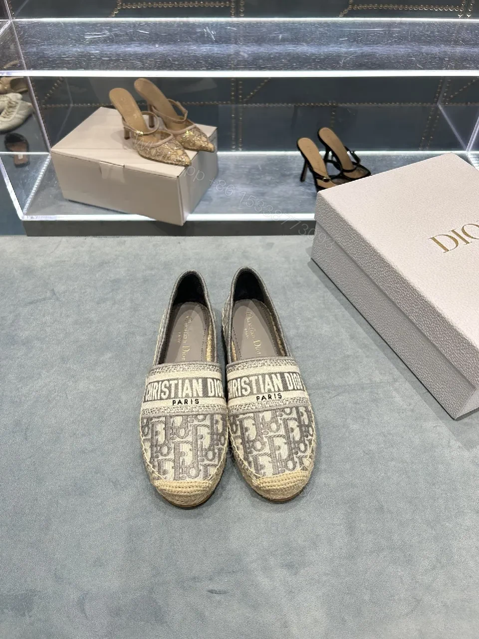 View 4 of Neutral Monogram Espadrille Sneakers: Lux Comfort