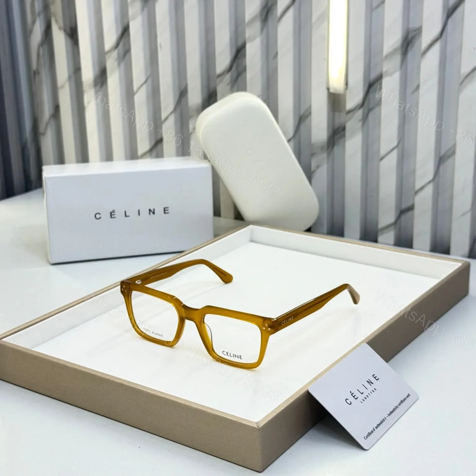 Celine Unisex Eyeglasses C09E25-3 Black UV Protection — view 1