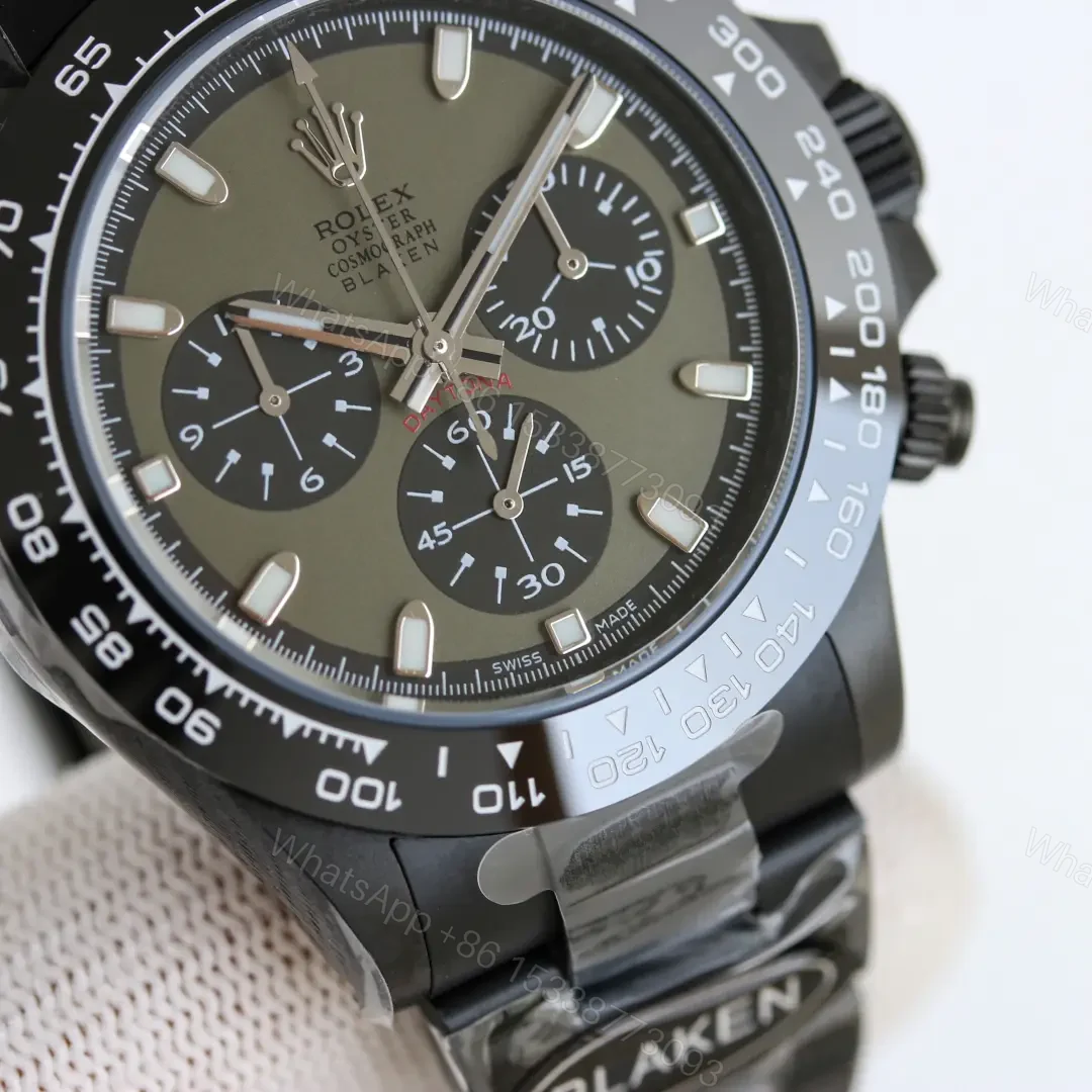 View 5 of Rolex Daytona Kashmir Green 40mm Black Oyster Bracelet Premium Edition ROLEX-DAYTONA-GRN-BLK-40