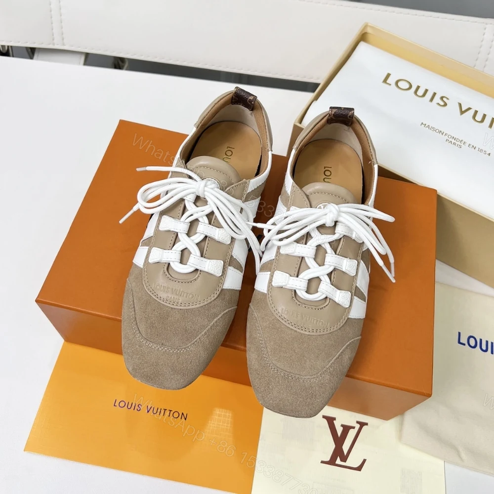 View 3 of Louis Vuitton LV Sneakerina Hazelnut Brown 1AHNFA