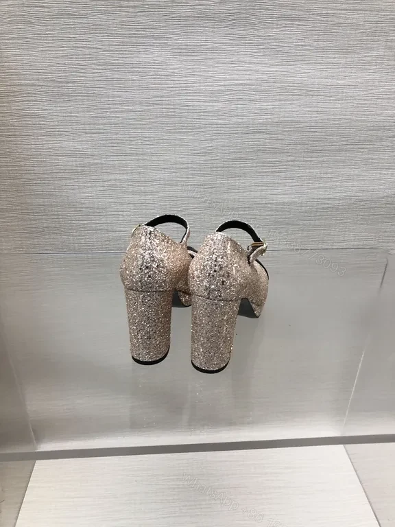 View 5 of Champagne Glitter Mary Janes: Luxe Comfort Flats