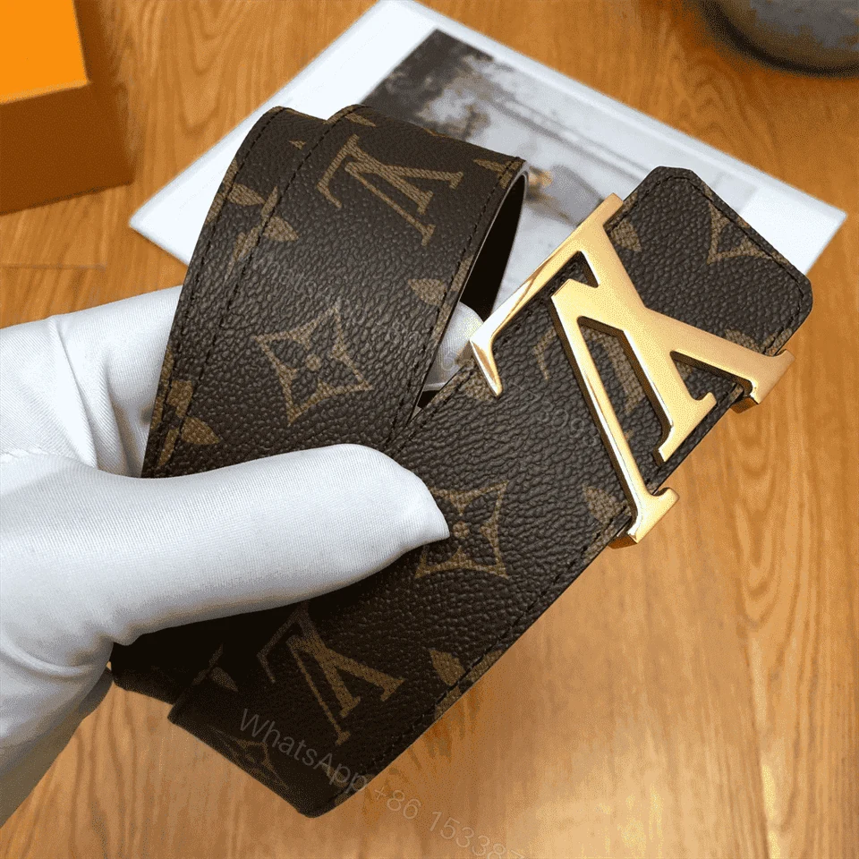 View 7 of LOUIS VUITTON BELT INITIALES REVERSIBLE MONOGRAM 1W NOIR BLACK/BROWN – B32