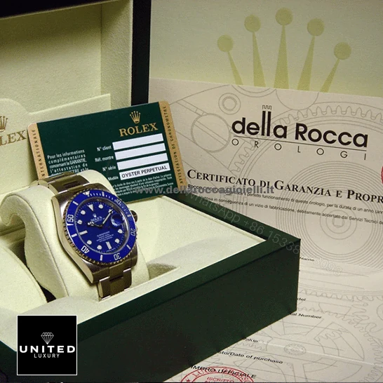 View 5 of Rolex Submariner 116619 Blue Dial Replica