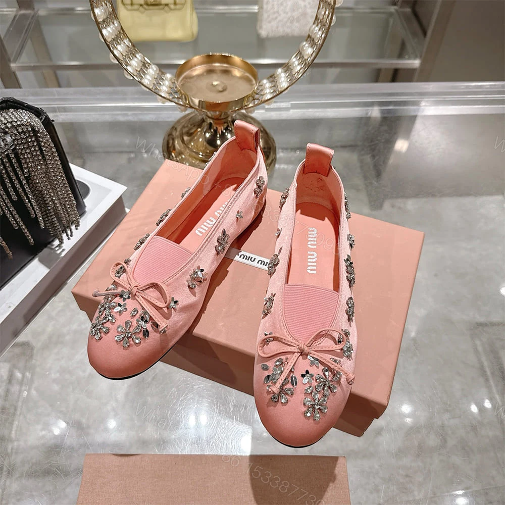View 5 of MIUMIU Satin ballerinas