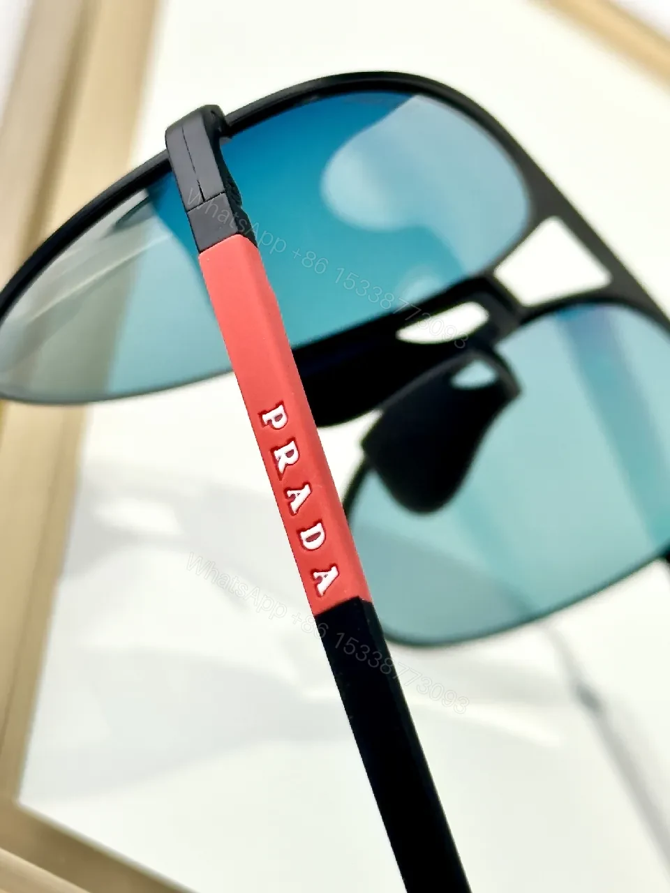 View 7 of Bold Color-Shift Aviator Sunglasses: Reflective Lens, Luxe Style