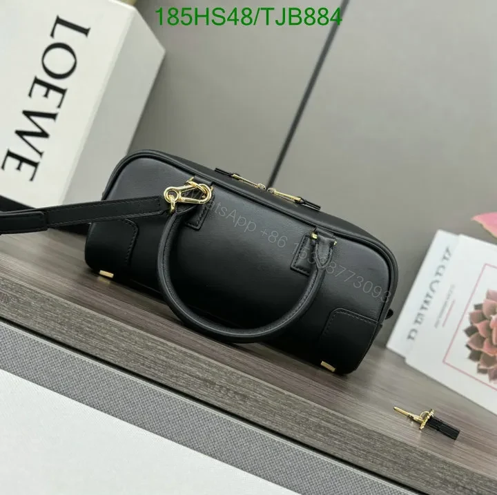 View 18 of Loewe Burgundy Amazona 23 Bag featuring Gold-Tone Hardware DZ2857