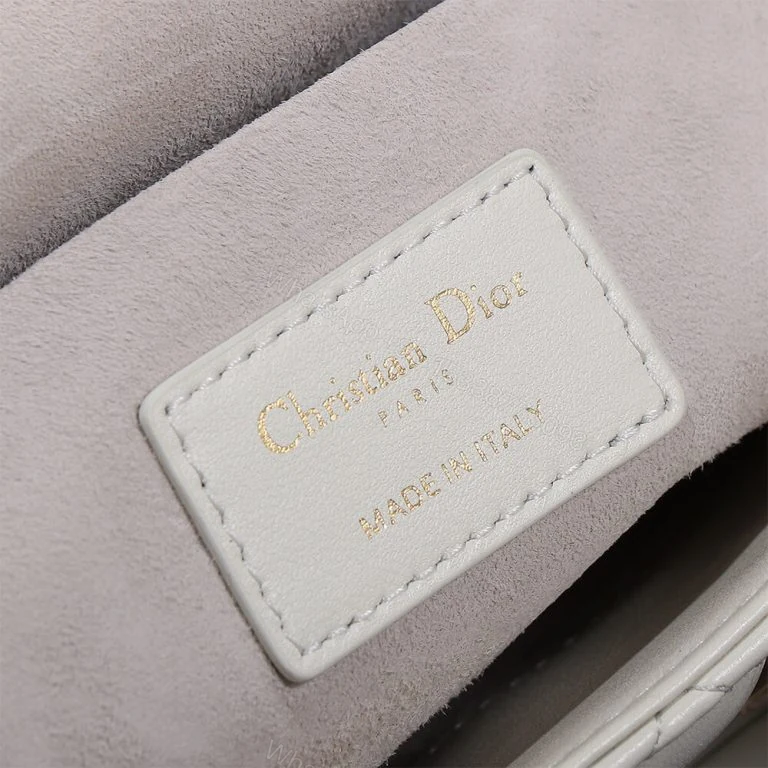 View 6 of Dior Medium White Lady D-Joy Bag