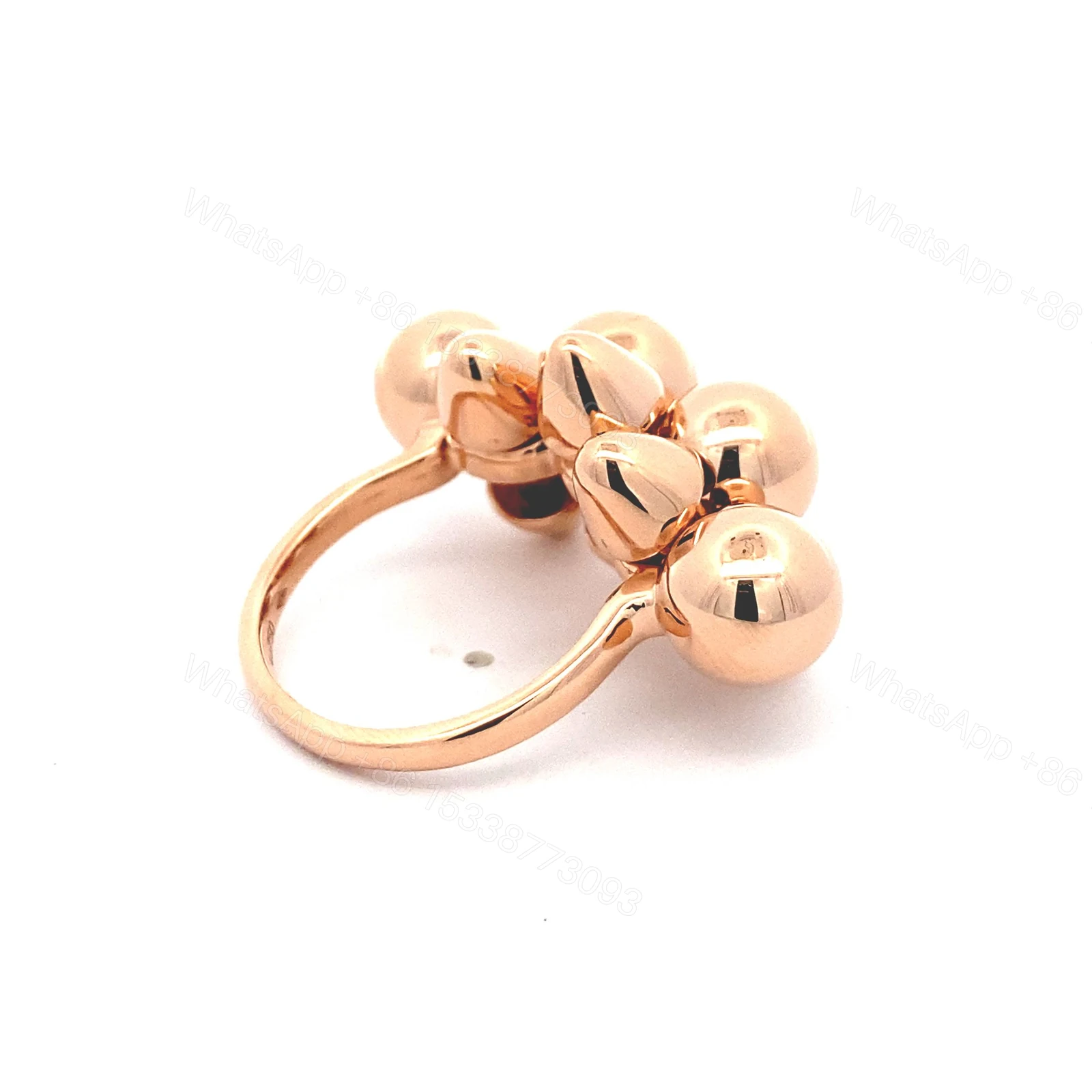 View 3 of Solid 18K Rose Gold Clash de Cartier Ring, XL Model
