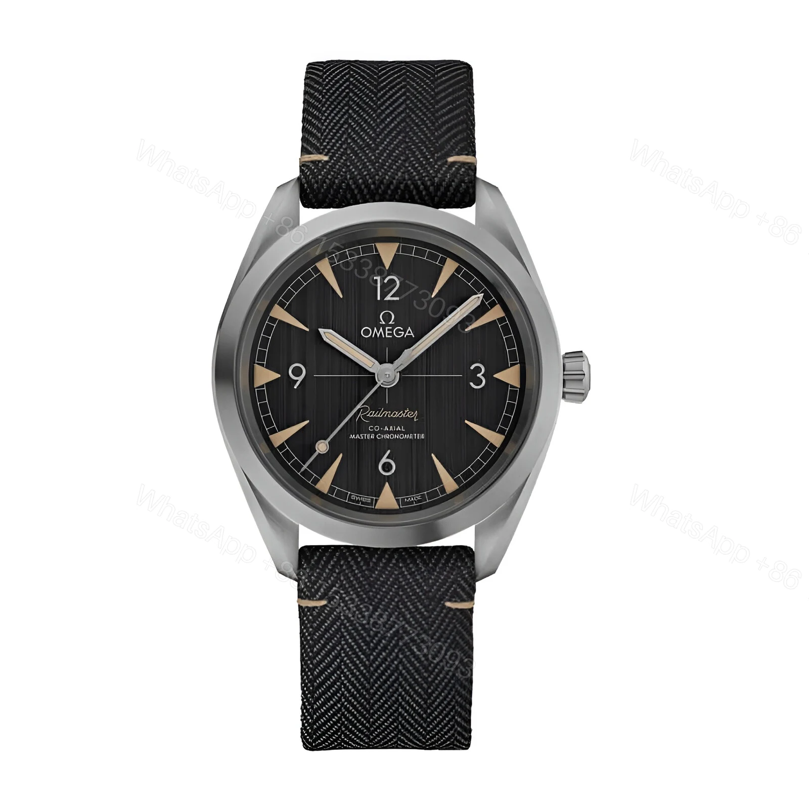 Omega Railmaster Black Replica — view 1