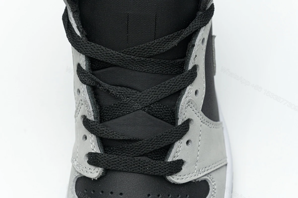 View 6 of Air Jordan 1 Shadow 2.0 Black Light Smoke Grey 555088-035