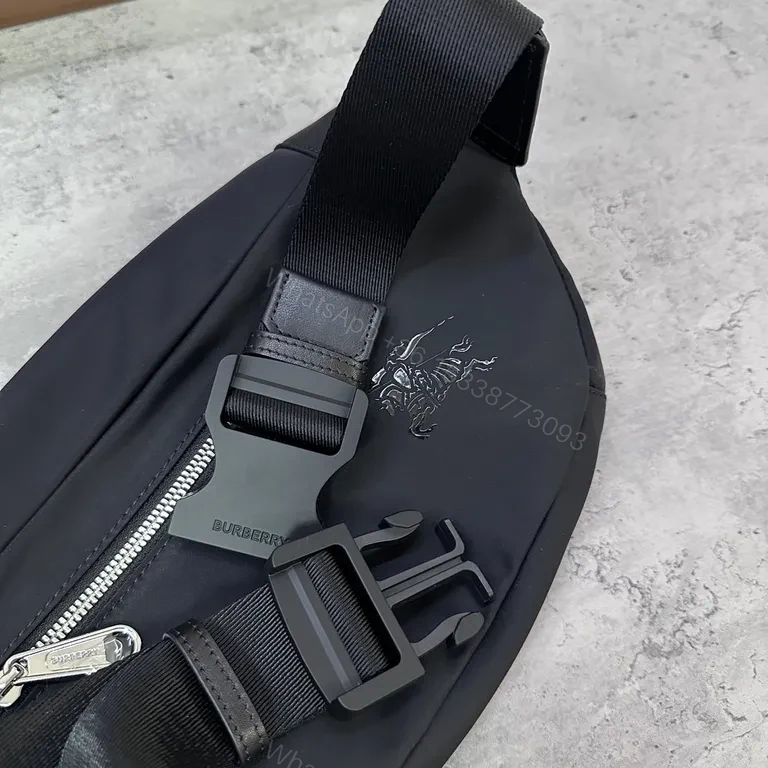 View 4 of Sleek Black Burberry Belt Bag: Luxury Everyday Utility