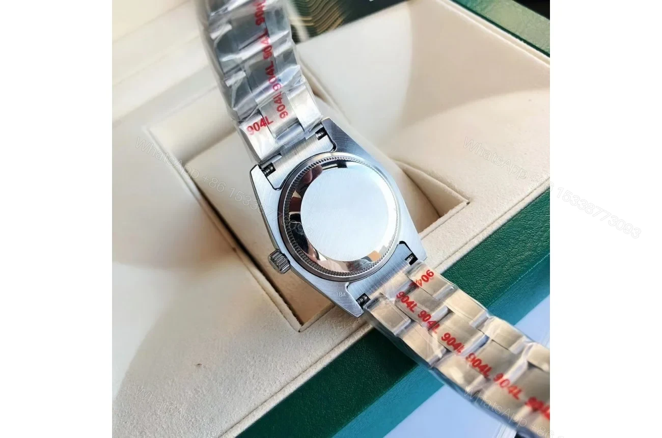 View 9 of Replica Rolex Oyster Perpetual SS/SS Blue/Stk 31/41 mm