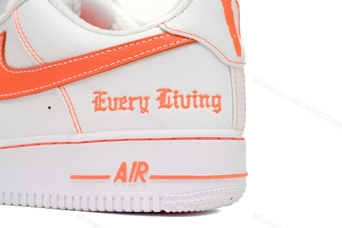 View 4 of Nike Air Force 1 Low Vlone White Orange AA5360-100