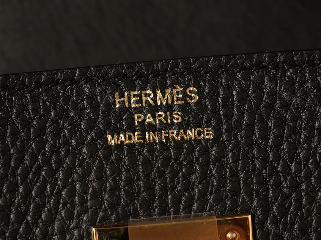 View 12 of 私人定訂製高仿HermesBirkin30黑金系列