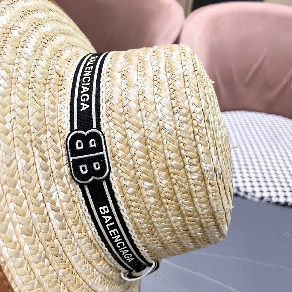 View 3 of Straw Panama Hat with Signature Black Band – Luxury Shield