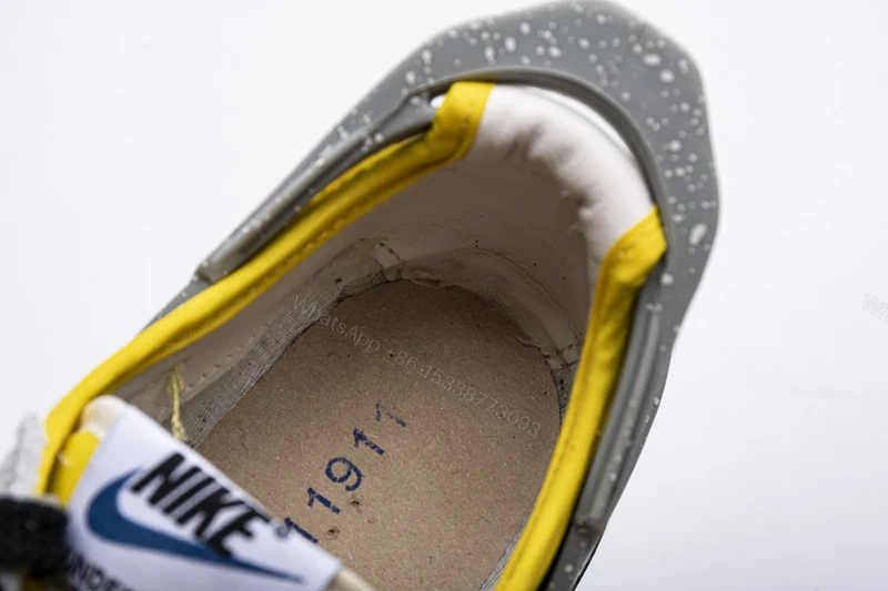 View 9 of Undercover x Nike Waffle Dbreak Light GreyYellow BV4594-700