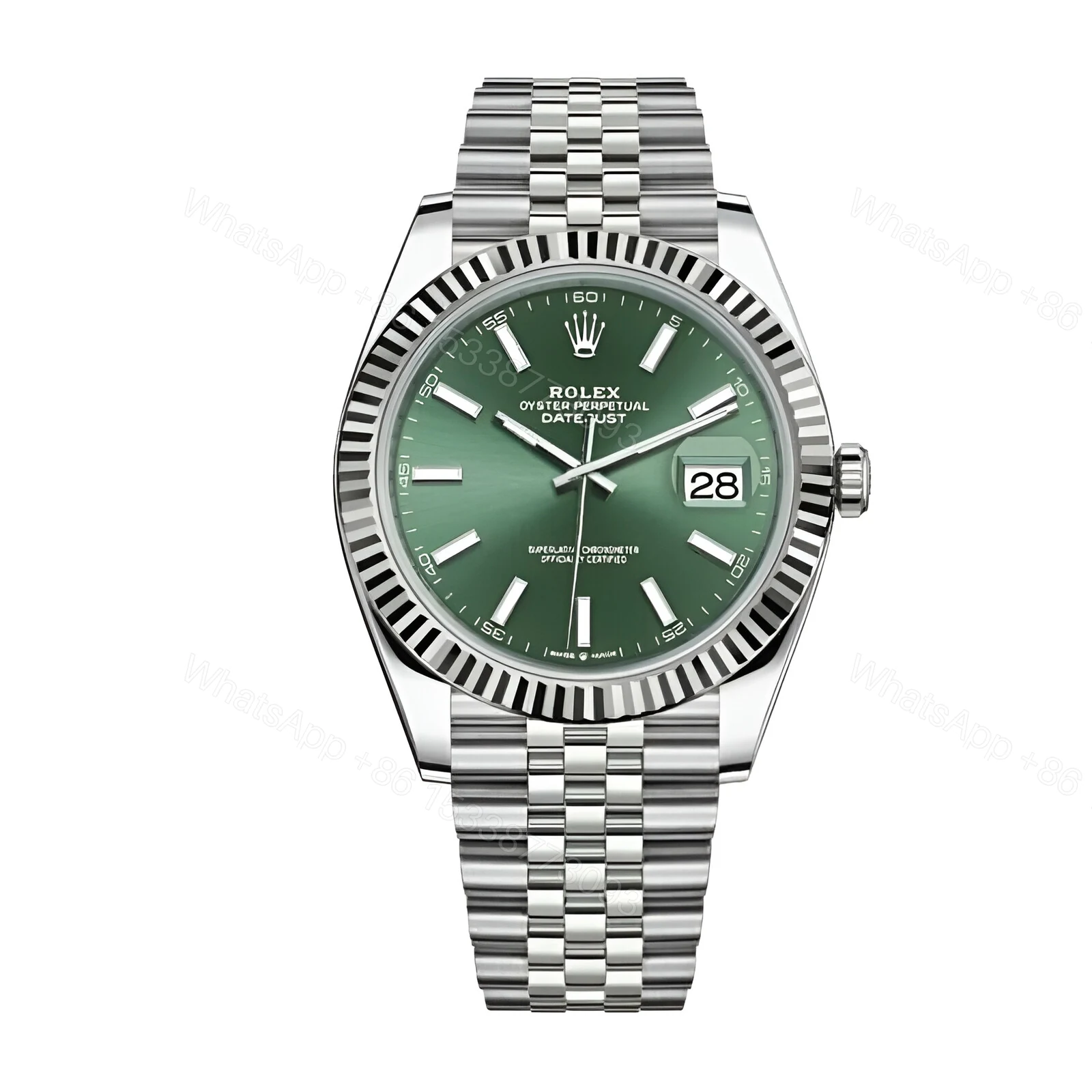 Datejust 36 Mint Green Dial Replica — view 1