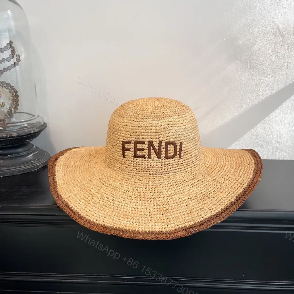 View 9 of Wide-Brim Straw Knit Hat: Bold Couture-Ready Sun Shield