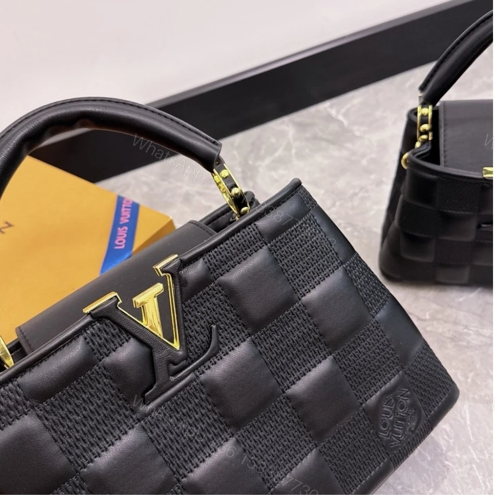 View 3 of Louis Vuitton Capucines BB Bag In Damier Black 27Cm