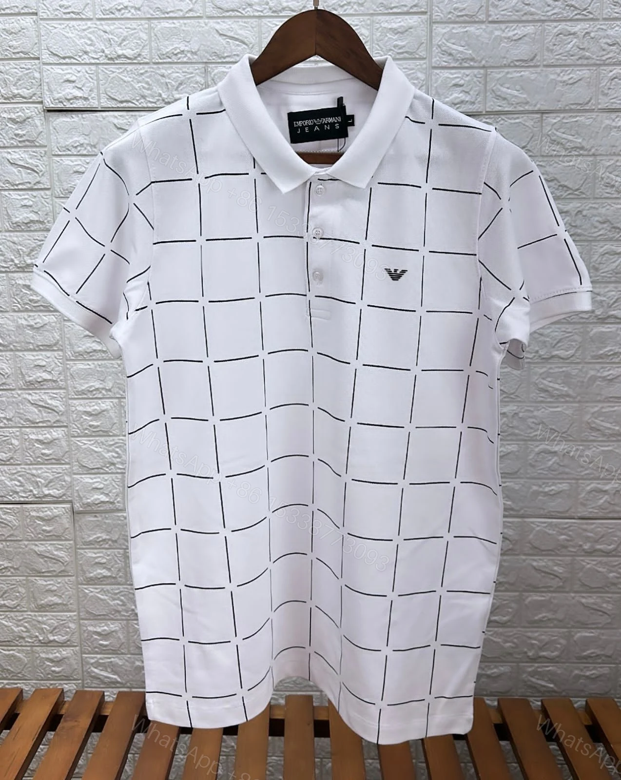 First Copy Armani Premium Cotton Lycra Polo T-Shirts — view 1