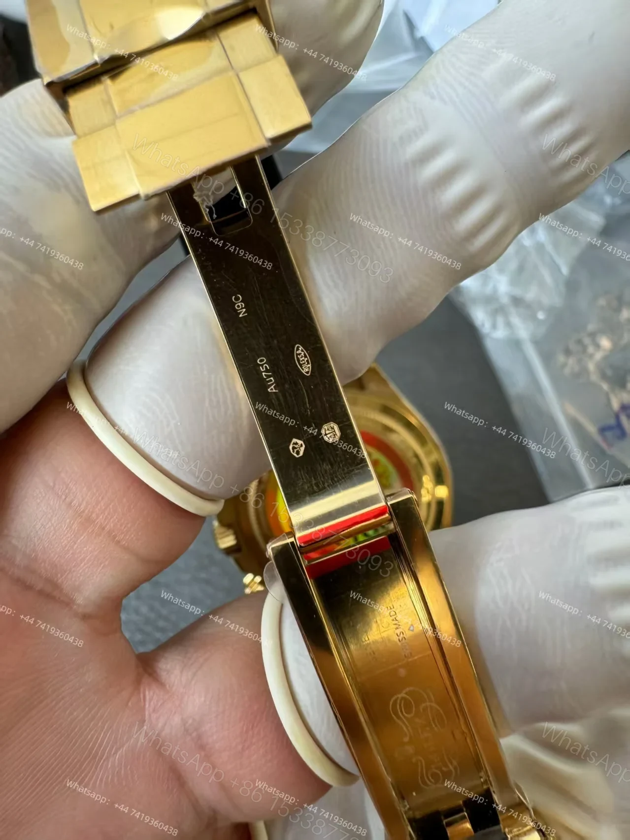 View 19 of Rolex Super Clone Daytona M126518LN-0016 18K Gold Meteorite Dial 4131 Movement
