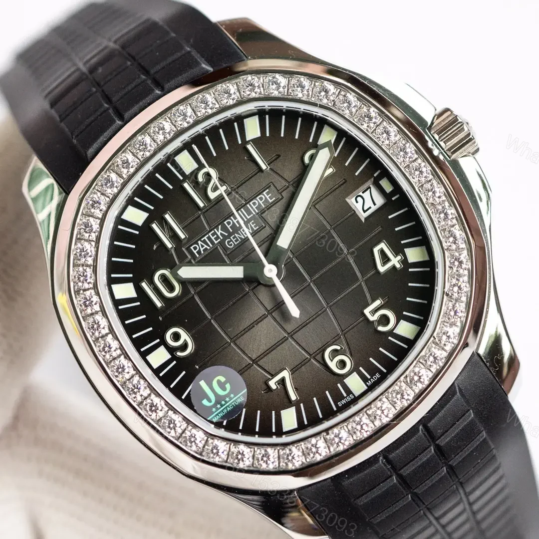 View 4 of Patek Philippe Aquanaut Diamond Bezel Watch Black Rubber Strap Ultimate 40MM PP-AQUANAUT-40-DIA-BEZEL-BLK-RUB