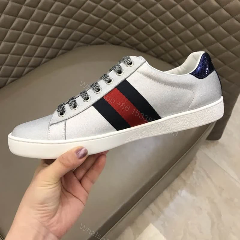 View 8 of GUCCI ACE SLIVER SNEAKER – GC39
