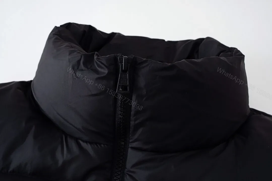 View 9 of Black Shell Quilted Puffer, High-Neck, Warmth + Luxury Streetwear