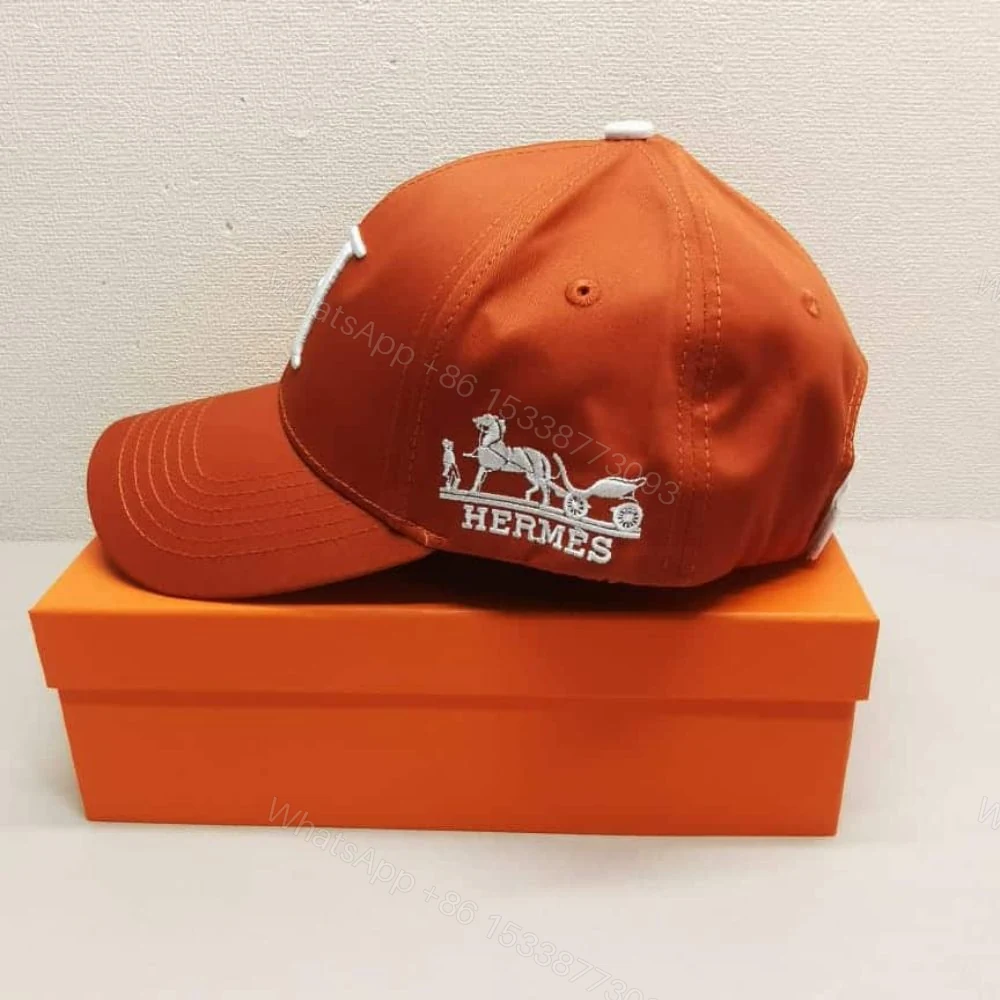 View 2 of Hermes New Carriage Baseball Cap Orange
