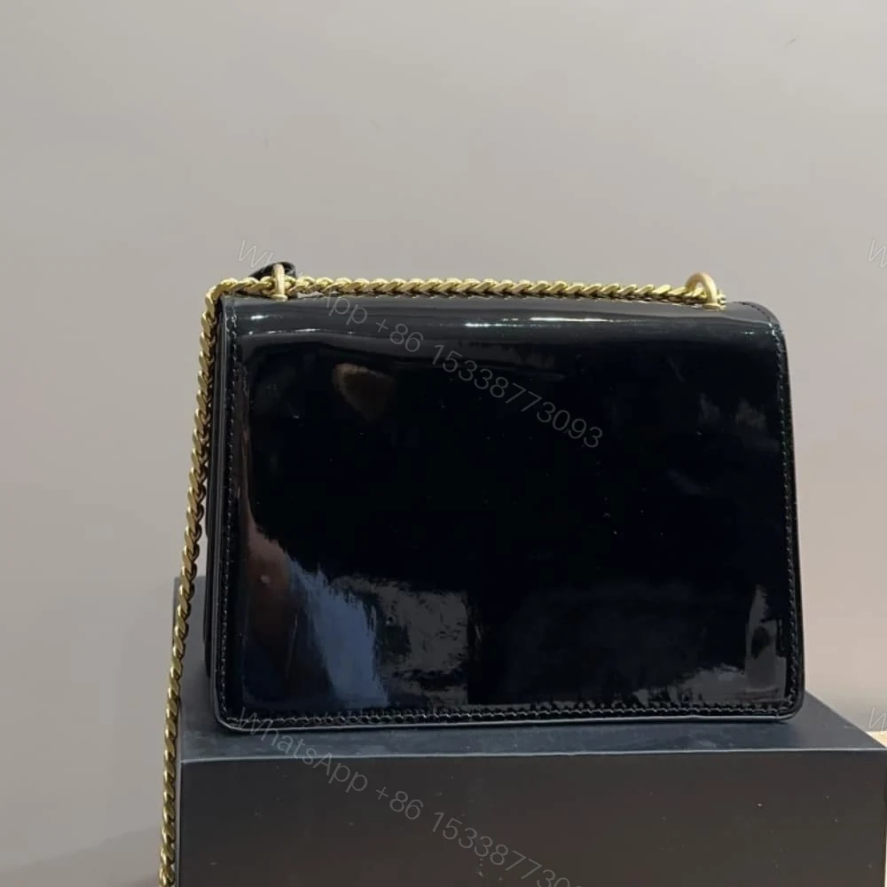 View 5 of Saint Laurent Small Sunset Chain Bag Black 23Cm 533026D422W1000