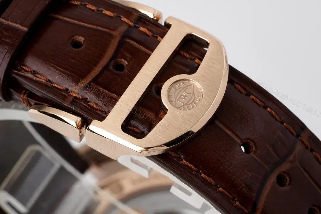 View 8 of IWC Portugal 40MM Watch White Dial Rose Gold Leather Strap Ultimate IW500118