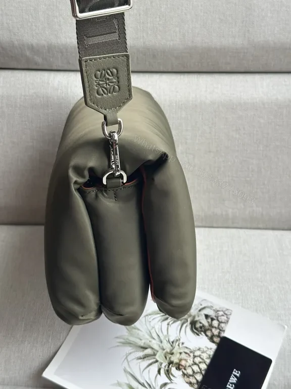 View 9 of Olive LOEWE Nylon Crossbody: Refined Everyday Luxury Bag