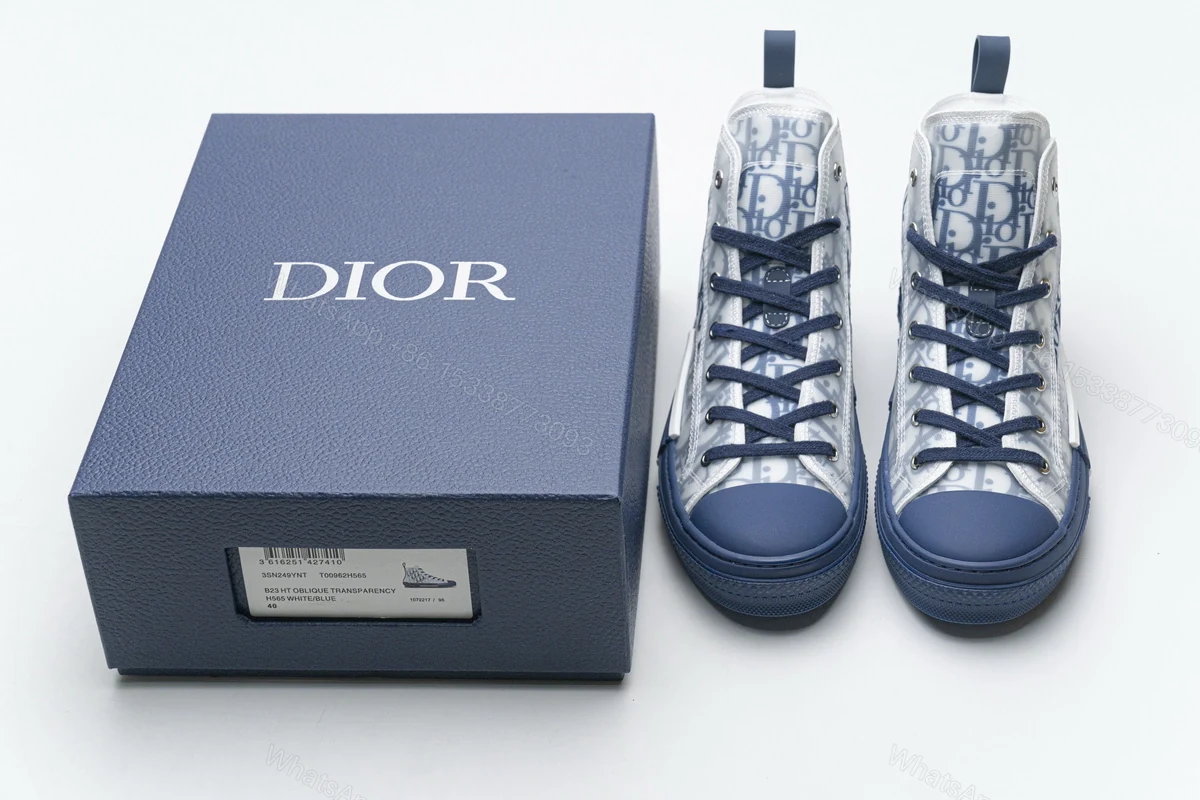 Dior B23 HT Oblique Transparency HIGH T00962H565 Blue — view 2