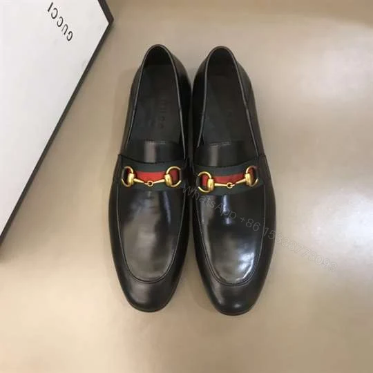 View 7 of GUCCI 10MM LEATHER FOLDABLED LOAFERS W/ WEB – LDG017