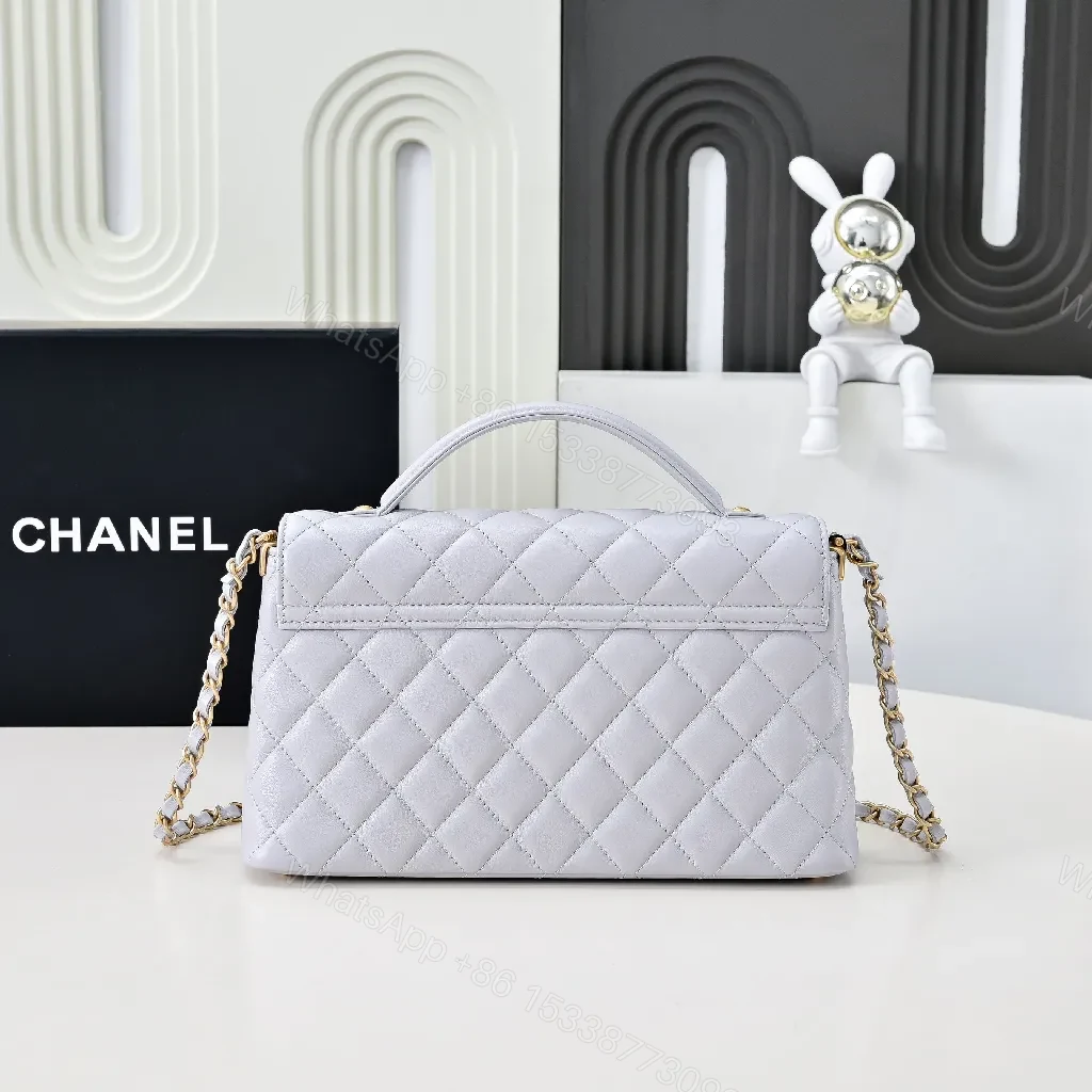 View 2 of Soft Gray Quilted Handbag: Luxe Everyday Elegance Bag